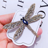Dragonfly Rhinestone Bridal Brooch Pin for Wedding Party