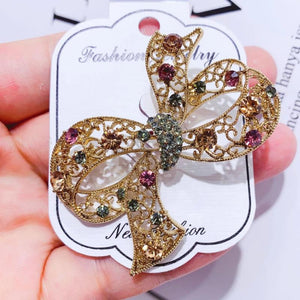 Dragonfly Rhinestone Bridal Brooch Pin for Wedding Party