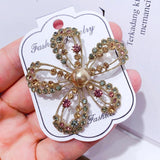 Dragonfly Rhinestone Bridal Brooch Pin for Wedding Party