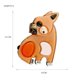 Acrylic Cats Dogs Brooches Cartoon Pets Brooch Lapel Pins Party Jewelry
