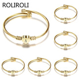26 Letters Bracelet Titanium Steel Love Bracelet Open Ladies Bracelet