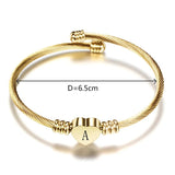 26 Letters Bracelet Titanium Steel Love Bracelet Open Ladies Bracelet