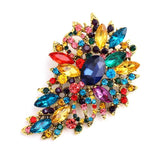 Muylinda Crystal Water-drop Brooches for Women Pendant Style Pins