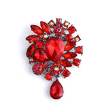 Muylinda Crystal Water-drop Brooches for Women Pendant Style Pins