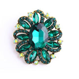Muylinda Crystal Water-drop Brooches for Women Pendant Style Pins