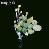 Muylinda Vintage Stoned Brooch Pins for Women