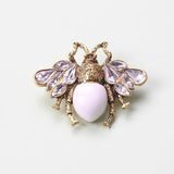 Pearl Bee Spider Insect Crystal Brooch Female Brooch Gift Male Accessories
