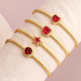 CZ Crystal Bangle Bracelet for Women Lady CZ Jewelry Gift
