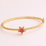 CZ Crystal Bangle Bracelet for Women Lady CZ Jewelry Gift