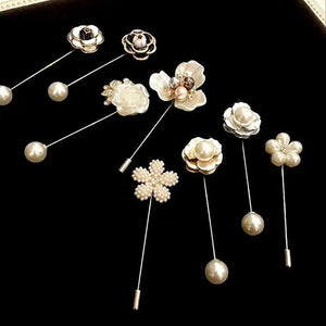 Women's Camellia Flower Pin Brooch Jewelry