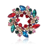 Bauhinia Brooch Silk Towel Scarf Pin Buckle Hollowed Bijoux Accessories
