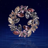 Bauhinia Brooch Silk Towel Scarf Pin Buckle Hollowed Bijoux Accessories