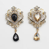 Alloy Drill Button Water Drop Brooch Pendant Coat DIY Jewelry