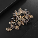 Crystal Flower Brooch Classic Zircon Wedding Charm Jewelry Gift