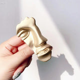 Vintage Metal Abstract Face Mask Brooch for Women Dance Party Jewelry