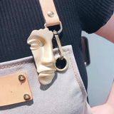Vintage Metal Abstract Face Mask Brooch for Women Dance Party Jewelry