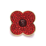 Kate Purple Poppy Flower Brooch British Corsage Enamel Pin