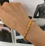 Twisted Cable Chain Bracelets Chunky Rope for Women Vintage Bracelet