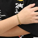Twisted Cable Chain Bracelets Chunky Rope for Women Vintage Bracelet