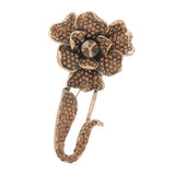 Crystal Flower Pin Brooch for Women Rhinestone Vintage Girls Banq