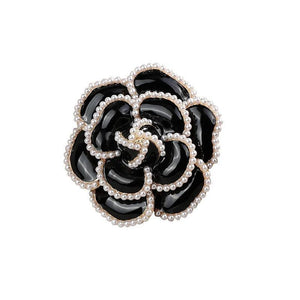 Morkopela Pearls Flower Brooch Vintage Rhinestone Brooches Jewelry Women