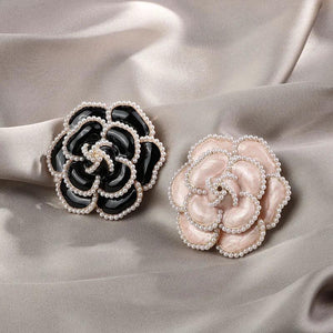 Morkopela Pearls Flower Brooch Vintage Rhinestone Brooches Jewelry Women