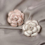 Morkopela Pearls Flower Brooch Vintage Rhinestone Brooches Jewelry Women