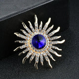 Gem Brooch Inlaid Pearl Rhinestone Flower Brooches