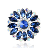 Gem Brooch Inlaid Pearl Rhinestone Flower Brooches