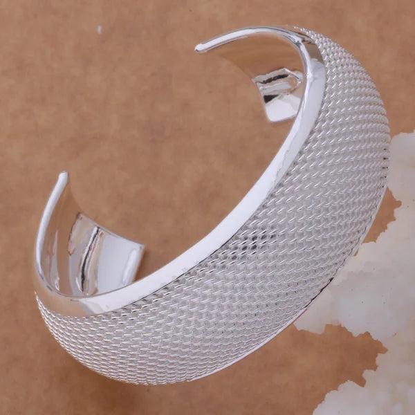 Sterling Bangle Bracelet - Silver Jewelry Arc