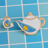Enamel Fish Brooches Rhinestone Sea Animal Pins