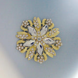 Acrylic Stone Petal Brooch Wedding Pin
