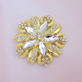 Acrylic Stone Petal Brooch Wedding Pin