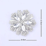 Acrylic Stone Petal Brooch Wedding Pin