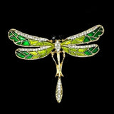 Vintage Dragonfly Brooch Large Insect Pin Dress Coat Jewelry