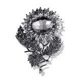 Muylinda Sunflower Enamel Pin Brooch Jewelry Vintage Women Banquet Clothes Clip