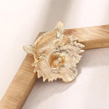Baiduqiandu Rhinestone Roaring Tiger Brooches Women Men Big Tiger Head