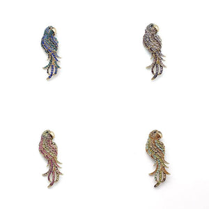 High-end Parrot Animal Brooch Bag Accessories Jewelry Pins