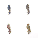 High-end Parrot Animal Brooch Bag Accessories Jewelry Pins