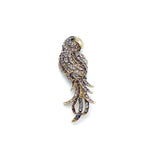 High-end Parrot Animal Brooch Bag Accessories Jewelry Pins