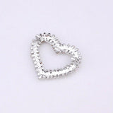 Heart Brooch Beaded Romantic Pin Brooch for Women Wedding