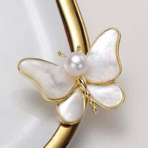 Fritillary Sparkly Zircon Butterfly Brooch Corsage Brooch