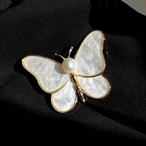 Fritillary Sparkly Zircon Butterfly Brooch Corsage Brooch