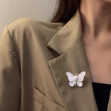 Fritillary Sparkly Zircon Butterfly Brooch Corsage Brooch