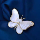 Fritillary Sparkly Zircon Butterfly Brooch Corsage Brooch