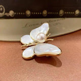 Fritillary Sparkly Zircon Butterfly Brooch Corsage Brooch