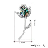 Vintage Insect Rhinestone Brooch Women's Jewelry