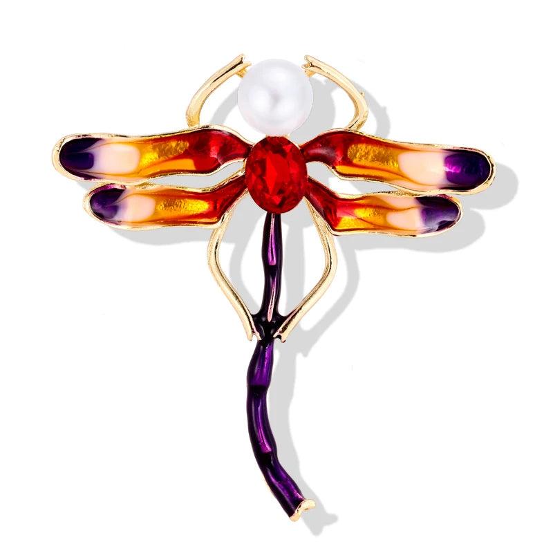 Dragonfly Enamel Pins Metal Brooches For Women