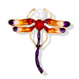Dragonfly Enamel Pins Metal Brooches For Women