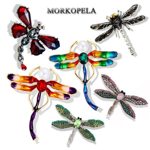 Dragonfly Enamel Pins Metal Brooches For Women